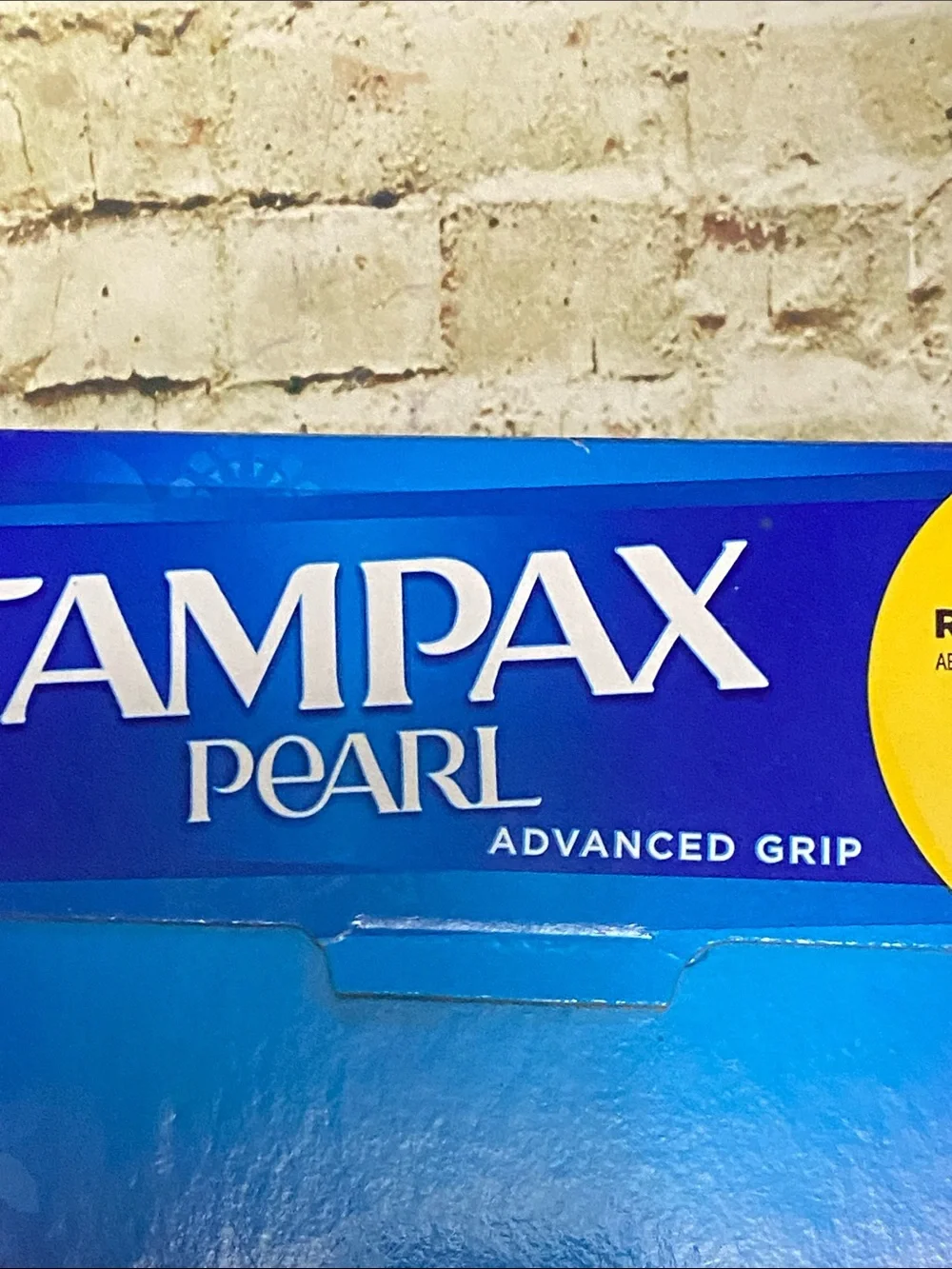 Tampax Pearl Regular Absorbency Tampons — Blue & Yellow Packaging